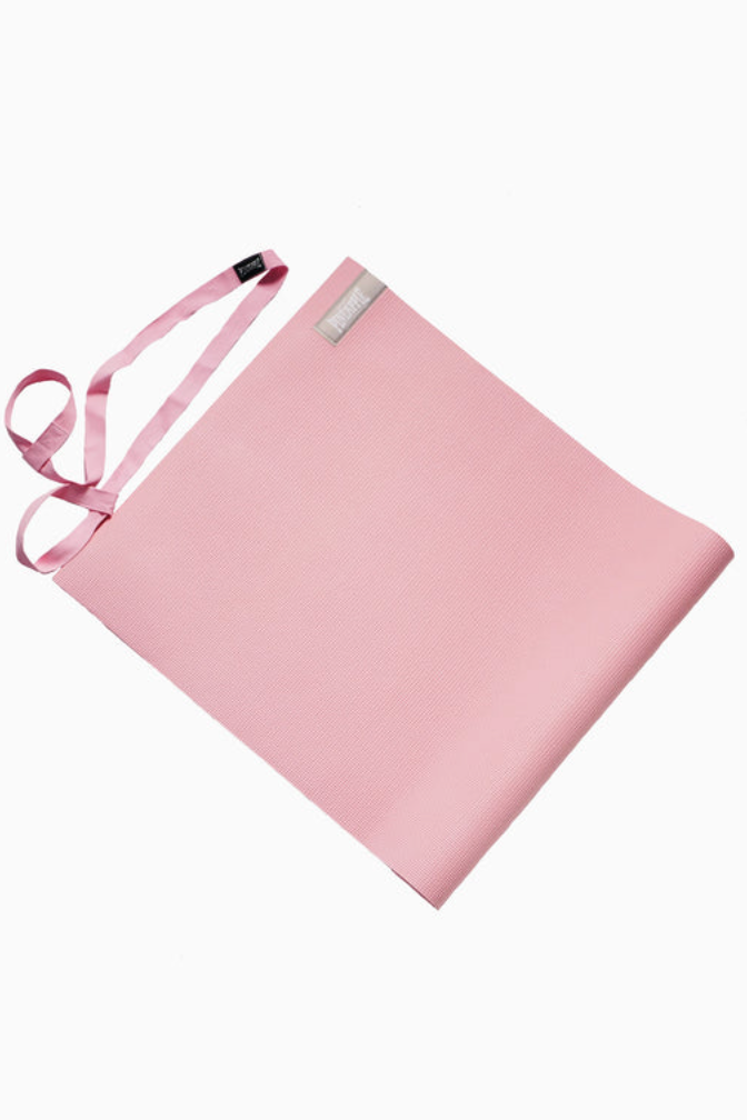 Pink Green Badge Yoga Mat