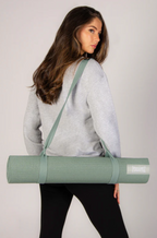 Sage Green Badge Yoga Mat