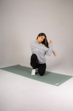 Sage Green Badge Yoga Mat