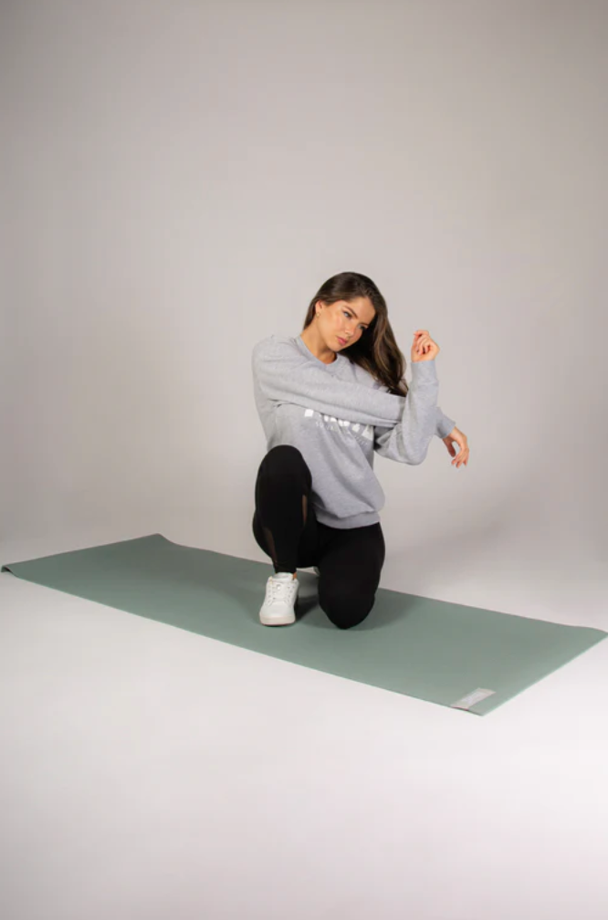 Sage Green Badge Yoga Mat