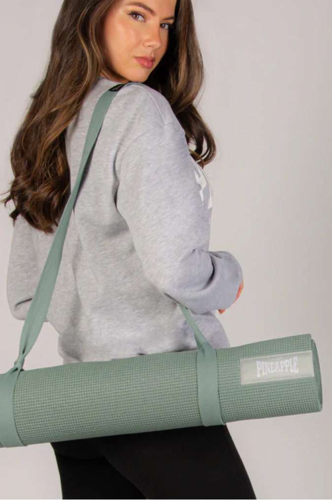 Sage Green Badge Yoga Mat