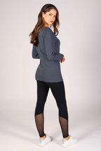 Off Shoulder Longline Sweat Top